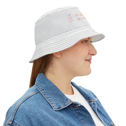 "It's a Good Day for a Great Day" Floral Bucket Hat